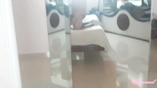 That babe widen her large booty and gets anal bang on her taut butt