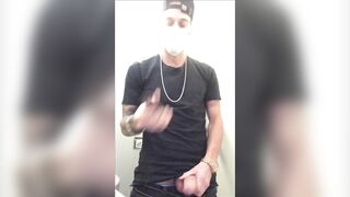 I can't stand how lustful I'm and I go to the airplane washroom to masturbate.