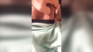 Foot fetish masturbation with large ejaculation on my feet