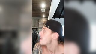 Showing a fan how this chab used a fucking-rubber and gave him a large spunk fountain