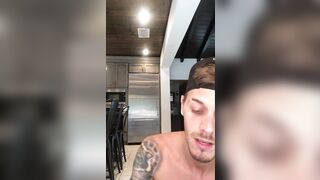 Showing a fan how this chab used a fucking-rubber and gave him a large spunk fountain