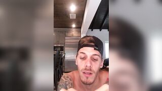 Showing a fan how this chab used a fucking-rubber and gave him a large spunk fountain