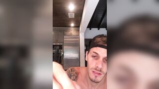 Showing a fan how this chab used a fucking-rubber and gave him a large spunk fountain