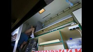 Hawt beauty got her twat licked whilst making a cigarette for her boss