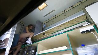 Hawt beauty got her twat licked whilst making a cigarette for her boss