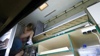 Hawt beauty got her twat licked whilst making a cigarette for her boss