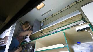 Hawt beauty got her twat licked whilst making a cigarette for her boss