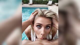 gorgeous golden-haired strokes your ramrod - AI Generated