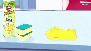 KPop Demon Hunters idol Jinu wanted to buy a homemade snatch made of gloves and sponges, but Rumi screwed him. manga.