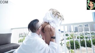 Romantic Romp: Tiny Latin chick Caitlin Bell Beverly Hills Morning Knob