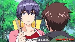 Manga teen screws concupiscent redhead and landlord