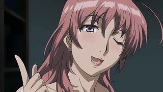 Manga teen screws concupiscent redhead and landlord