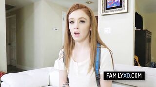 Sexually excited honey pounded doggy position by her lustful stepdad