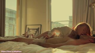 Vehement Cowgirl Screw and Very Meaty Climax of a Marvelous Golden-haired