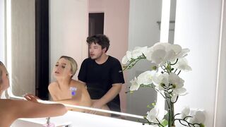 All Natural Large Titties Blond Drilled In Front Of Mirror - Cas Summer - Luke Cooper