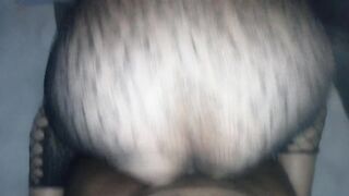 PAWG in fishnet takes backshots