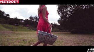 LETSDOEIT - Forest Lesbian Sex with Sexy Czech Busty Babes