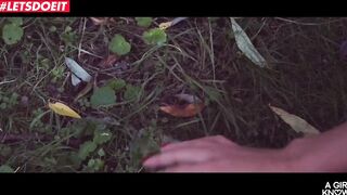 LETSDOEIT - Forest Lesbian Sex with Sexy Czech Busty Babes