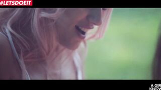 LETSDOEIT - Forest Lesbian Sex with Sexy Czech Busty Babes