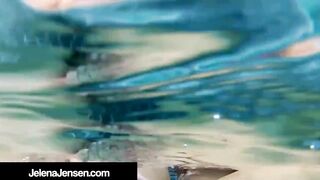 Busty Babe Jelena Jensen & Sensual Jane Lick Pussy In Pool!