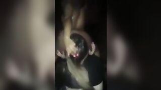 girl licks another girls ass on a party