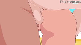 Nani Lilo and Stitch DP and three chaps on the beach ! anime (porn hentai sex )4K 2026