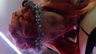 Small redhead celtic sweetheart is supplicates to get creampied and gives the superlatively good oral-job with eye contact (close up insertion)