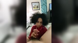 Thrall Strokes Dad’s large jock