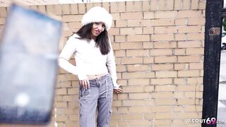 GERMAN SCOUT - Slim Teen Mini Mitzi with petite Titties Pick Up for no fucking-rubber Casting Bang