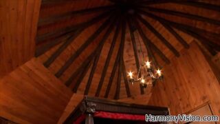 Erotic blondie taking a massive penis