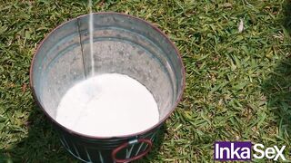 INKA SEX - THERIAN VACA Mega Large Titties Colombian is drilled and milked - Mishell Morales.