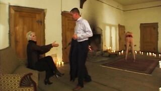 Tied Golden-haired Cutie in Intensive SADOMASOCHISM Rope Play