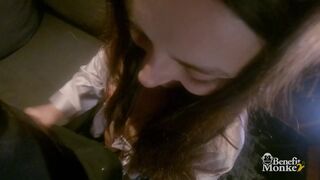 BENEFIT MONKEY: I can't resist Katy Rose in a robe and we've mad sex