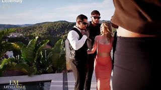 Unexpected three BBC Team fuck During Photoshoot,Irish Snowbunny Tina Snow Voided urine On & Destroyed