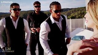 Unexpected three BBC Team fuck During Photoshoot,Irish Snowbunny Tina Snow Voided urine On & Destroyed