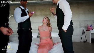 Unexpected three BBC Team fuck During Photoshoot,Irish Snowbunny Tina Snow Voided urine On & Destroyed