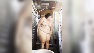 I shower in the public restroom and I touch myself during the time that showering.