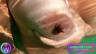 My nasty girlfriend removed her bathing dress and fingered her vagina in our pool, and it was so sexy that I shared it with Wifebucket