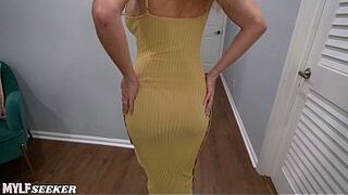 Breasty mother I'd like to fuck Bangs Stepson