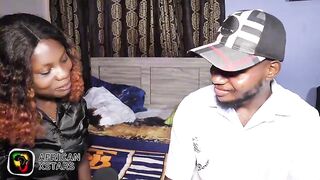 Ghanaian Black Angel Lust For A Cameroonian Ebony Rod On A Live Interview