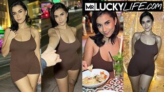 Sinning On South Beach With Beautiful Brunette hair Roxie Sinner