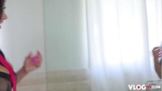 Brunette hair Mona Azar Pounded Hard After Wang Sucking