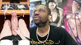 Charming Small Transgender Angel Cum Covering Herself, Cute Trans Gamer Cutie Hands Free Cumming, Hazbin Hotel Futanari Cum, Trans Hentai Gal Cumming, AI Generated