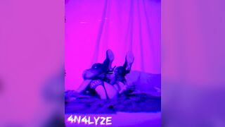 Sissy take a large 10" sex-toy in her litle booty. That babe's gaping hard.. 4n4lyze