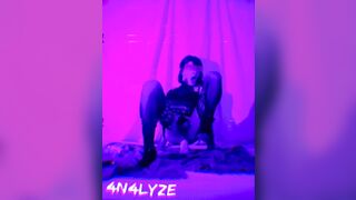 Sissy take a large 10" sex-toy in her litle booty. That babe's gaping hard.. 4n4lyze