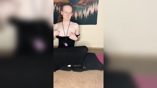 Redhead Emo Office Playgirl Relaxes After Lengthy Week