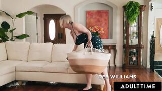 ADULT TIME - Excited Stepbros Team Up To SPITROAST Exasperated Stacked Stepmom Dee Williams