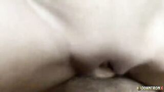 JohnTronX - Gracious Oriental tattooed chick creampied after sexy vaginal sex