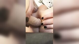 Tgirl Dana screw massive Ramrod Sex-toy with excitement