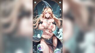 Sorcerer cuties dance in a castle (Ai animation)